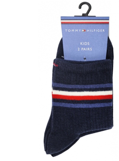 Skarpetki Dziecięce TOMMY HILFIGER Th Kids Short Sock 2P Mesh 701222665 002