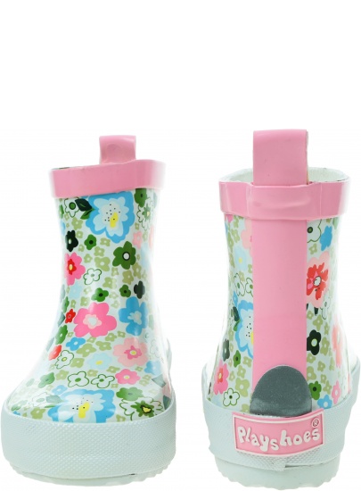 Kalosze w Kwiatuszki PLAYSHOES 180364 Rubber Boots Low Flowers