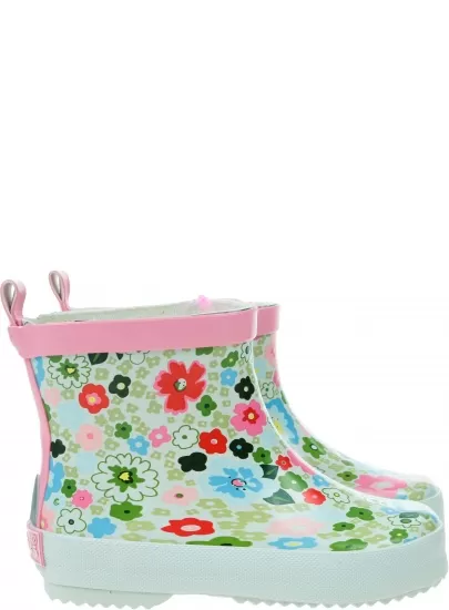 Kalosze w Kwiatuszki PLAYSHOES 180364 Rubber Boots Low Flowers