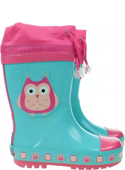 Kalosze z Sową PLAYSHOES 188599 Rubber Boots Owls
