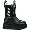 Czarne Sztyblety KARL LAGERFELD Zephyr Midi Gore Boot KL42460 000 1