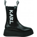 Czarne Sztyblety KARL LAGERFELD Zephyr Midi Gore Boot KL42460 000 3
