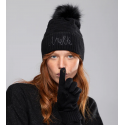 ANEKKE Shoen Black Pom Pom Knitted Hat 37700-531 2