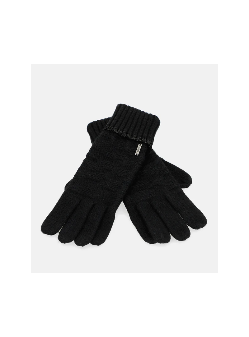 ANEKKE Shoen Black Knitted Gloves 37700-544