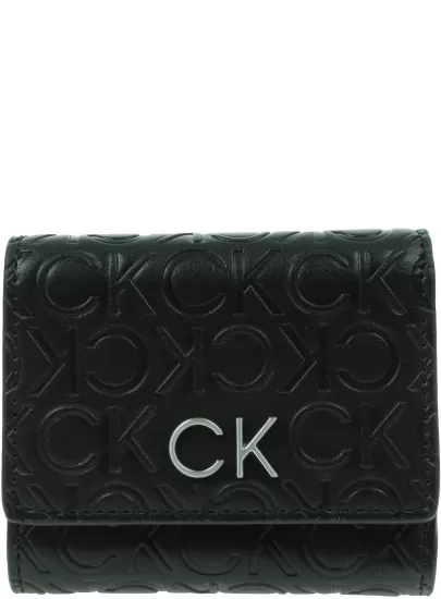 Portfel Damski CALVIN KLEIN Re-Lock Trifold XS K60K611321 BAX