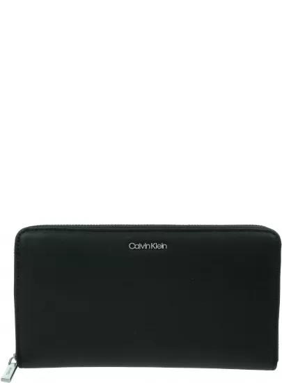 Duży Portfel Damski CALVIN KLEIN Ck Must Wallet Xl K60K608164 BAX