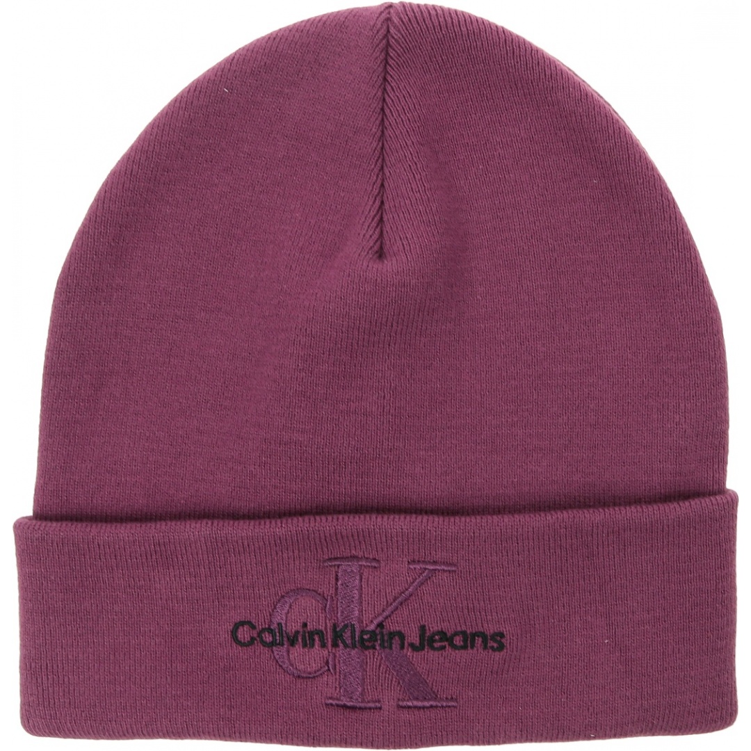 Czapka Zimowa CALVIN KLEIN JEANS Monologo Embro Beanie K60K611254 VAC