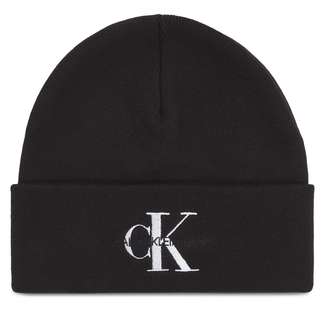 Czapka Zimowa CALVIN KLEIN JEANS Monologo Embro Beanie K60K611254 BDS