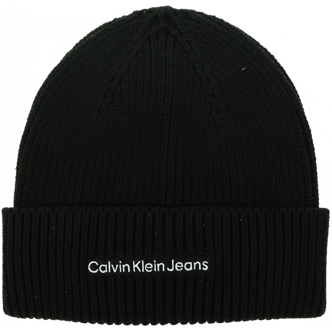 Czapka Zimowa CALVIN KLEIN Institutional Beanie K60K610119 BDS