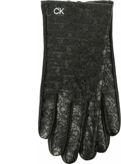 Rękawiczki Damskie CALVIN KLEIN Re-Lock Leather Gloves K60K611165 BAX