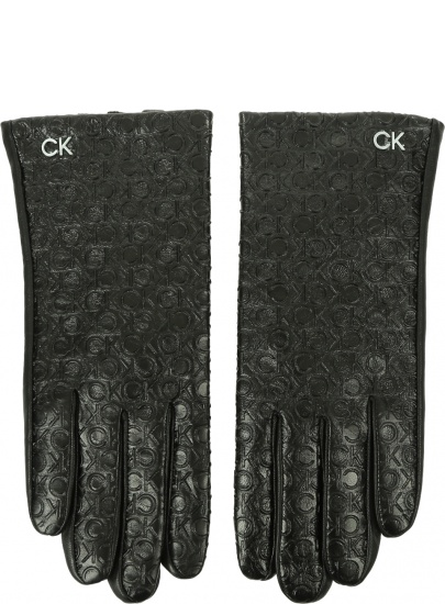 Rękawiczki Damskie CALVIN KLEIN Re-Lock Leather Gloves K60K611165 BAX