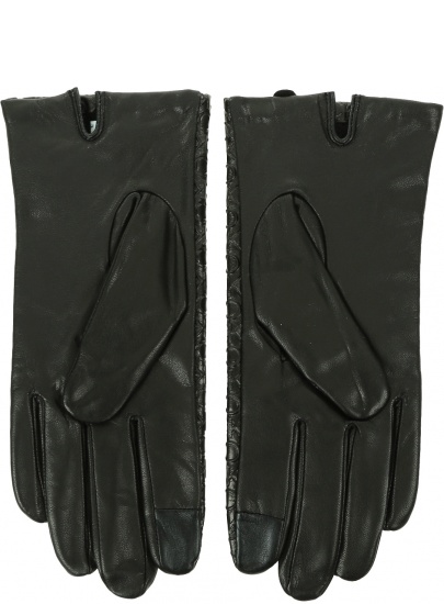 Rękawiczki Damskie CALVIN KLEIN Re-Lock Leather Gloves K60K611165 BAX