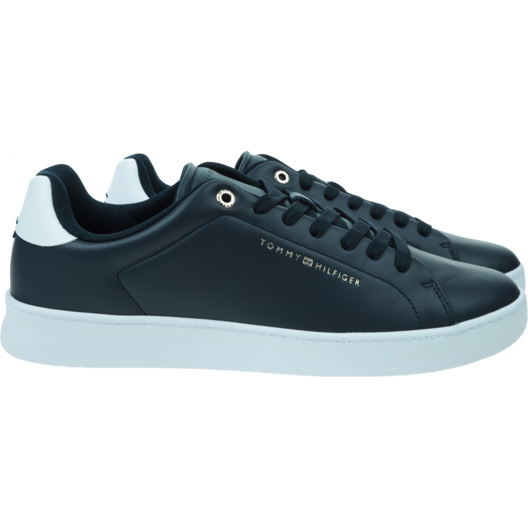 Sneakersy Męskie TOMMY HILFIGER Court Cupsole Leather Gold FM0FM04829 DW5