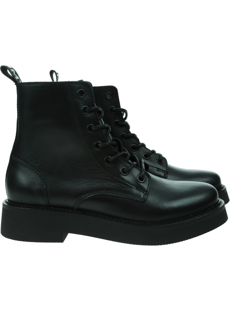 TOMMY JEANS Tjw Lace Up Flat Boot EN0EN02310 BDS