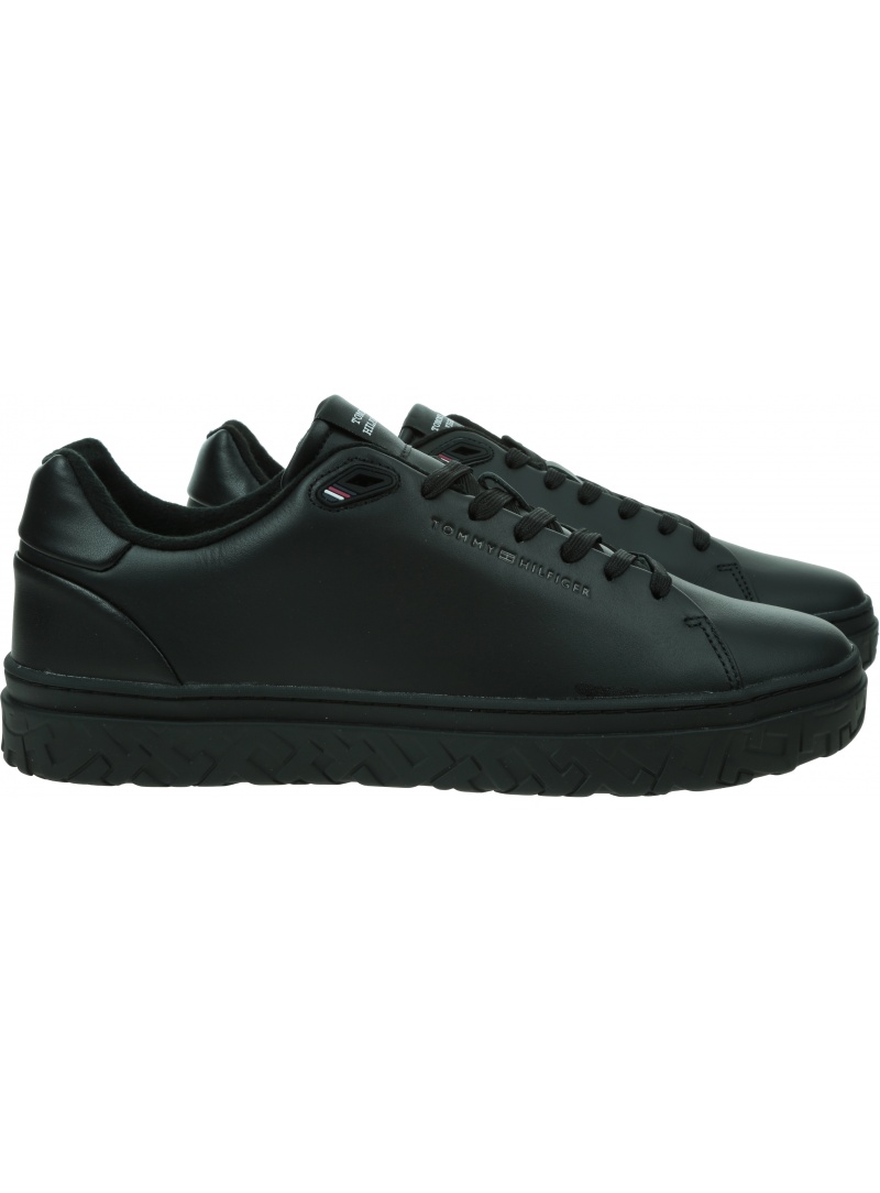 Sneakersy Męskie TOMMY HILFIGER Court Thick Cupsole Leather FM0FM04830 0GQ