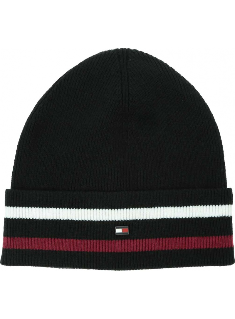 Czapka Zimowa TOMMY HILFIGER Elevated Wool Flag Beanie AM0AM11497 BDS