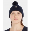 Czapka Zimowa TOMMY HILFIGER Th Evening Pompom Beanie AW0AW15390 DW6