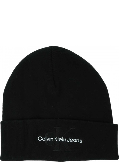 Czapka Zimowa CALVIN KLEIN JEANS Monologo Embro Beanie K60K611254 BDS