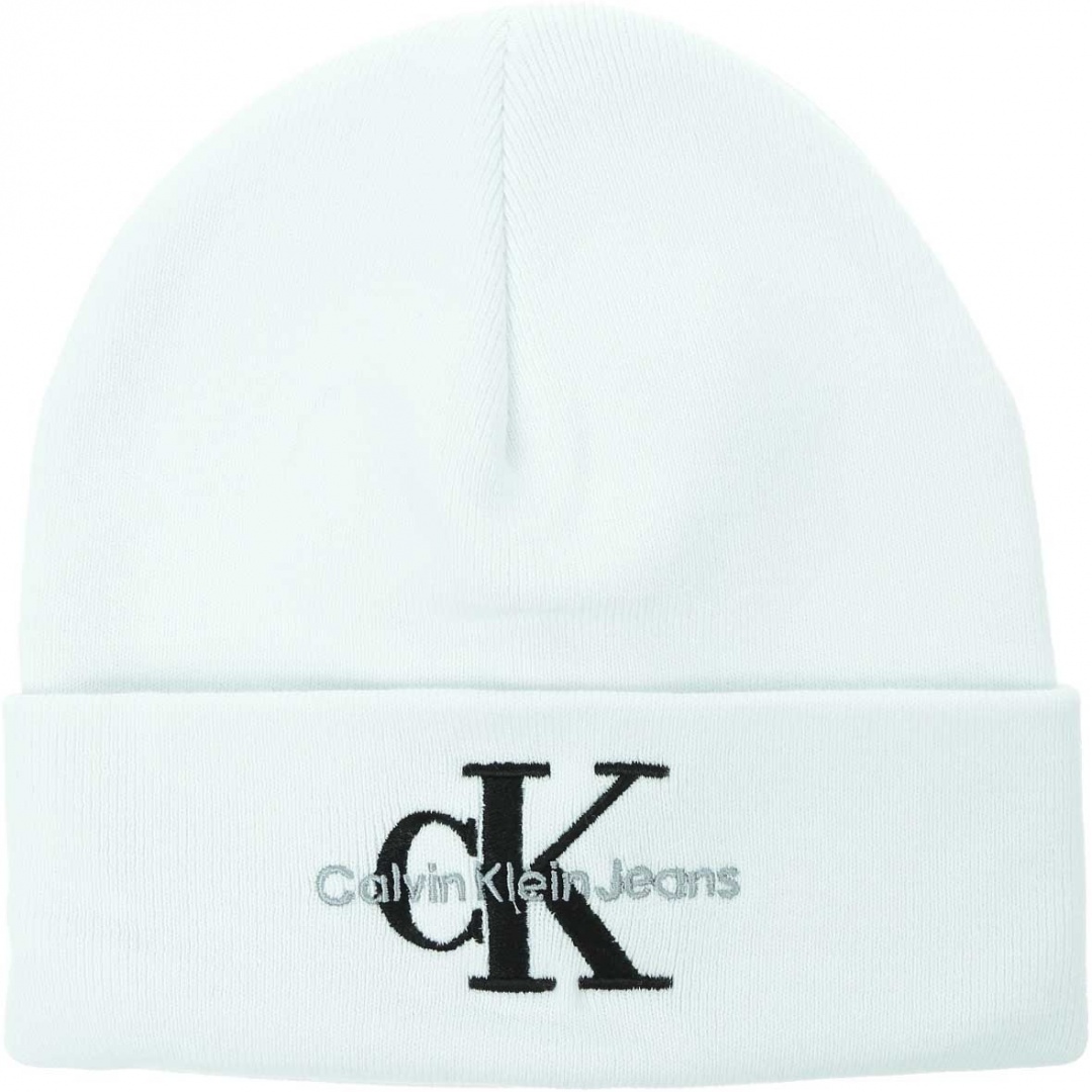 Czapka Zimowa CALVIN KLEIN JEANS Monologo Embro Beanie K50K511160 YAF