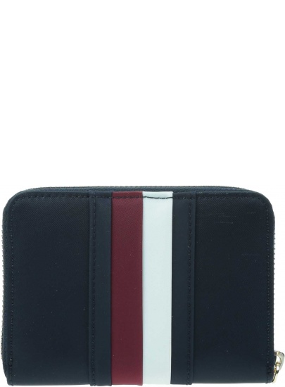 Portfel Damski TOMMY HILFIGER Poppy Med Zip AW0AW15279 DW6