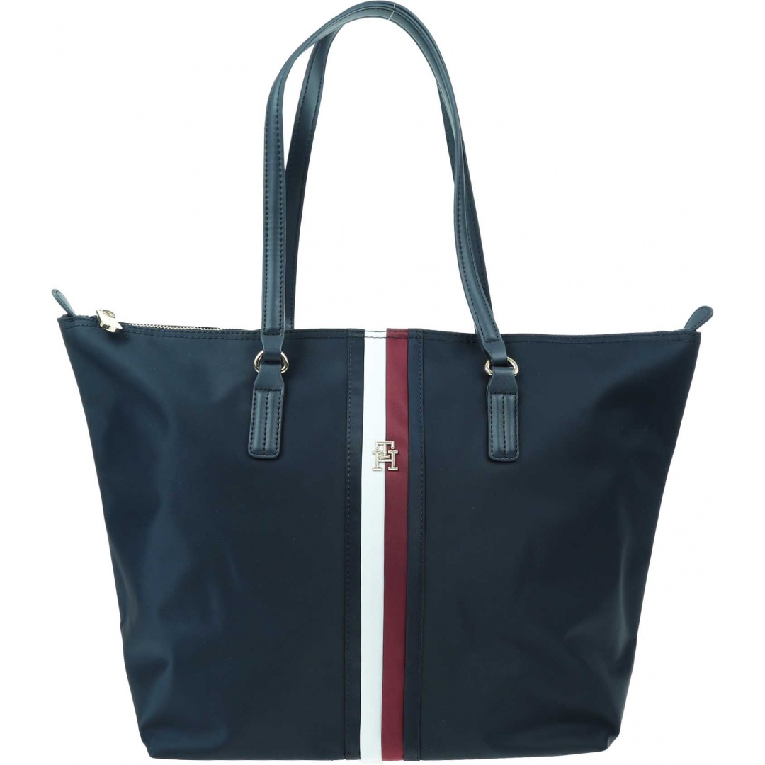 Torebka TOMMY HILFIGER Poppy Tote Corp AW0AW15896 DW6