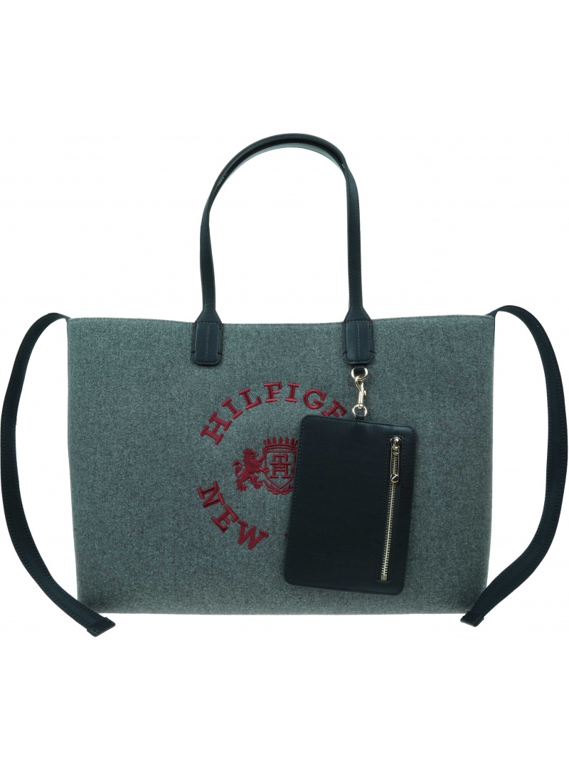 TOMMY HILFIGER Iconic Tommy Tote Wool Logo AW0AW15576 PSE