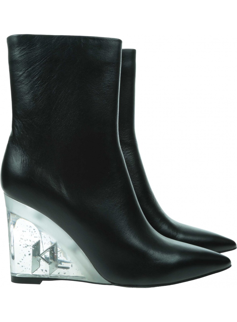 Botki KARL LAGERFELD Ice Wedge KL34650 000