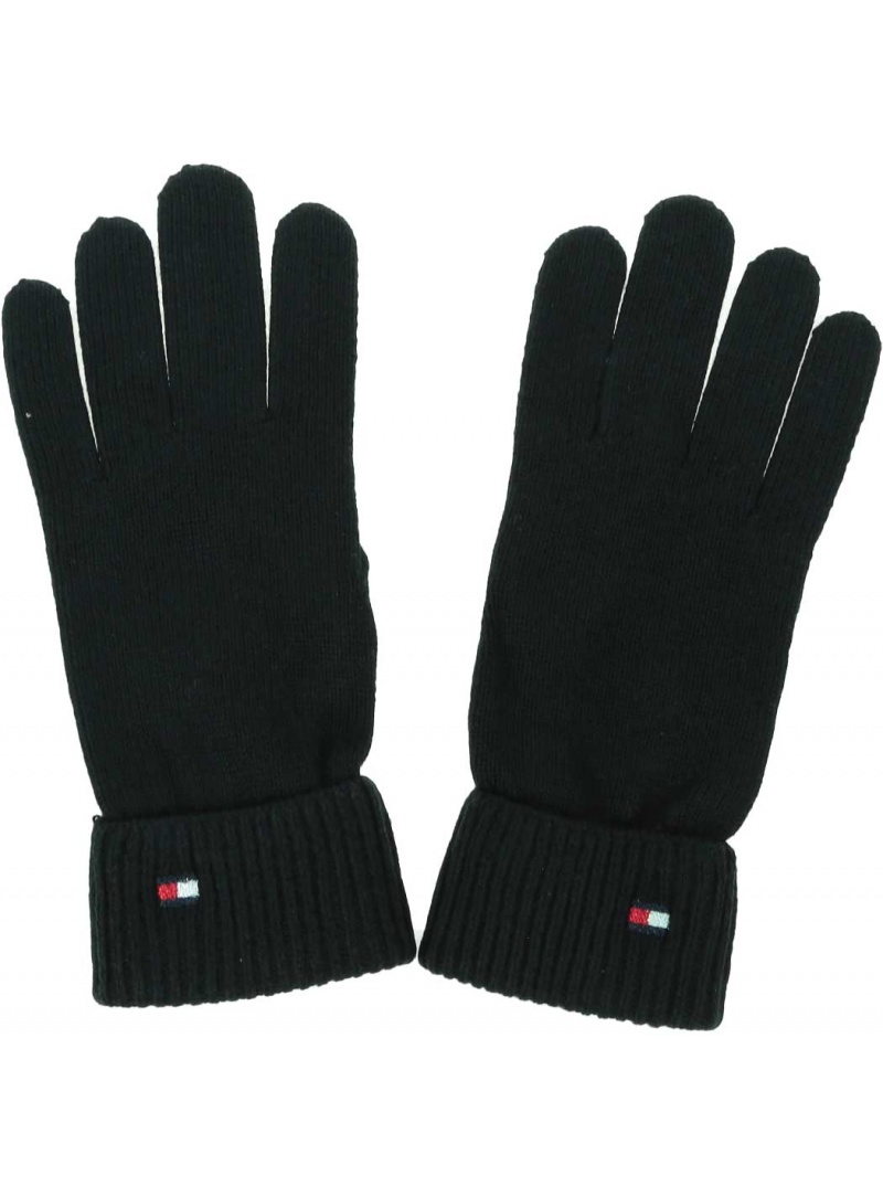 Damskie Rękawiczki TOMMY | Glove AW0AW16254 Rękawiczki Flag BDS Essential damska - HILFIGER Odzież