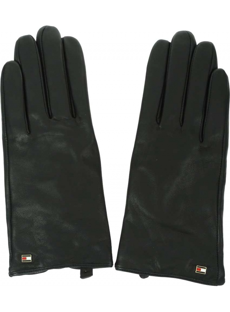 TOMMY HILFIGER Essential Flag Leather Gloves AW0AW15360 BDS