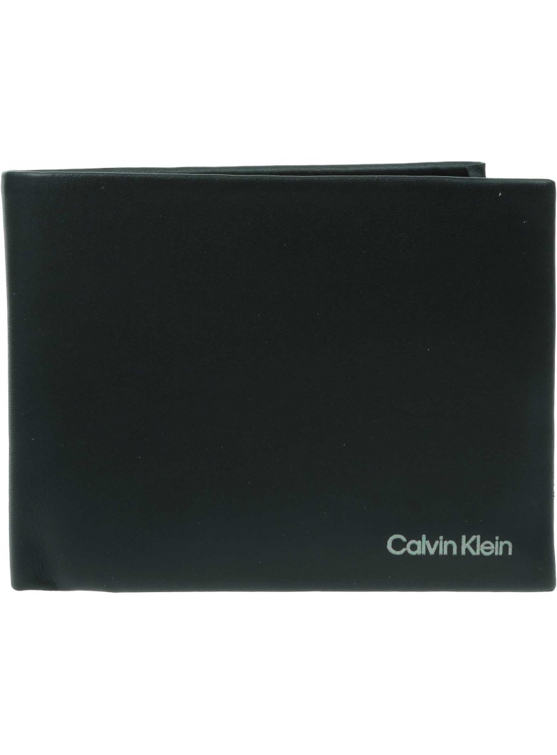 Portfel Męski CALVIN KLEIN Ck Concise Trifold 10Cc W/Coin K50K510600 BAX