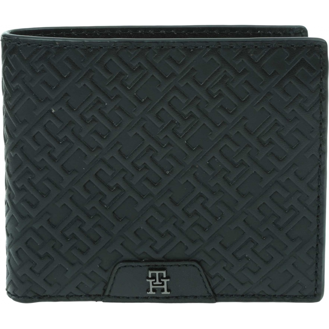 Portfel Męski TOMMY HILFIGER Th Monogram Leather Cc And Coin AM0AM11595 BDS