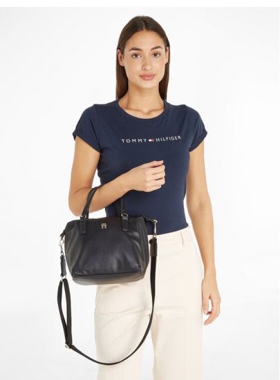 Torebka TOMMY HILFIGER Poppy Plus Small Tote AW0AW15592 BDS