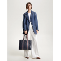 Torebka TOMMY HILFIGER Th Identity Med Tote Corp AW0AW15882 0GY