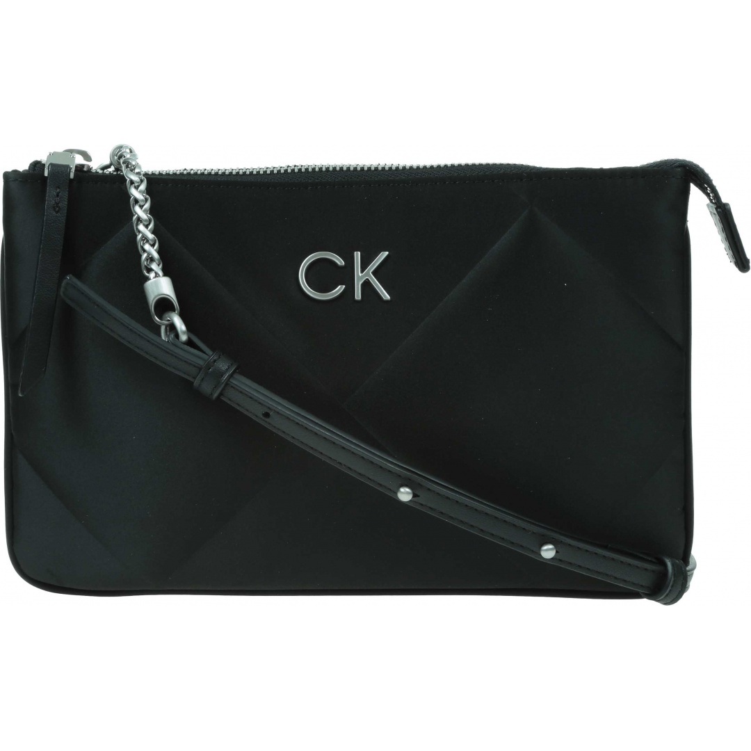 Torebka Satynowa CALVIN KLEIN Re-Lock Quilt Crossbody K60K611299 BAX