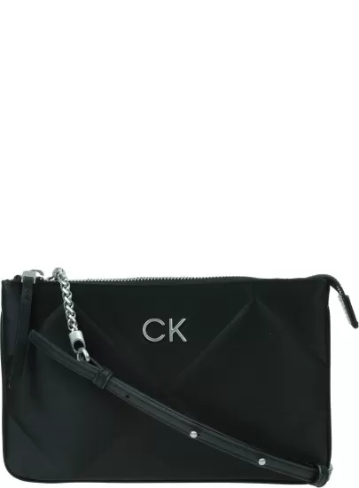 Torebka Satynowa CALVIN KLEIN Re-Lock Quilt Crossbody K60K611299 BAX