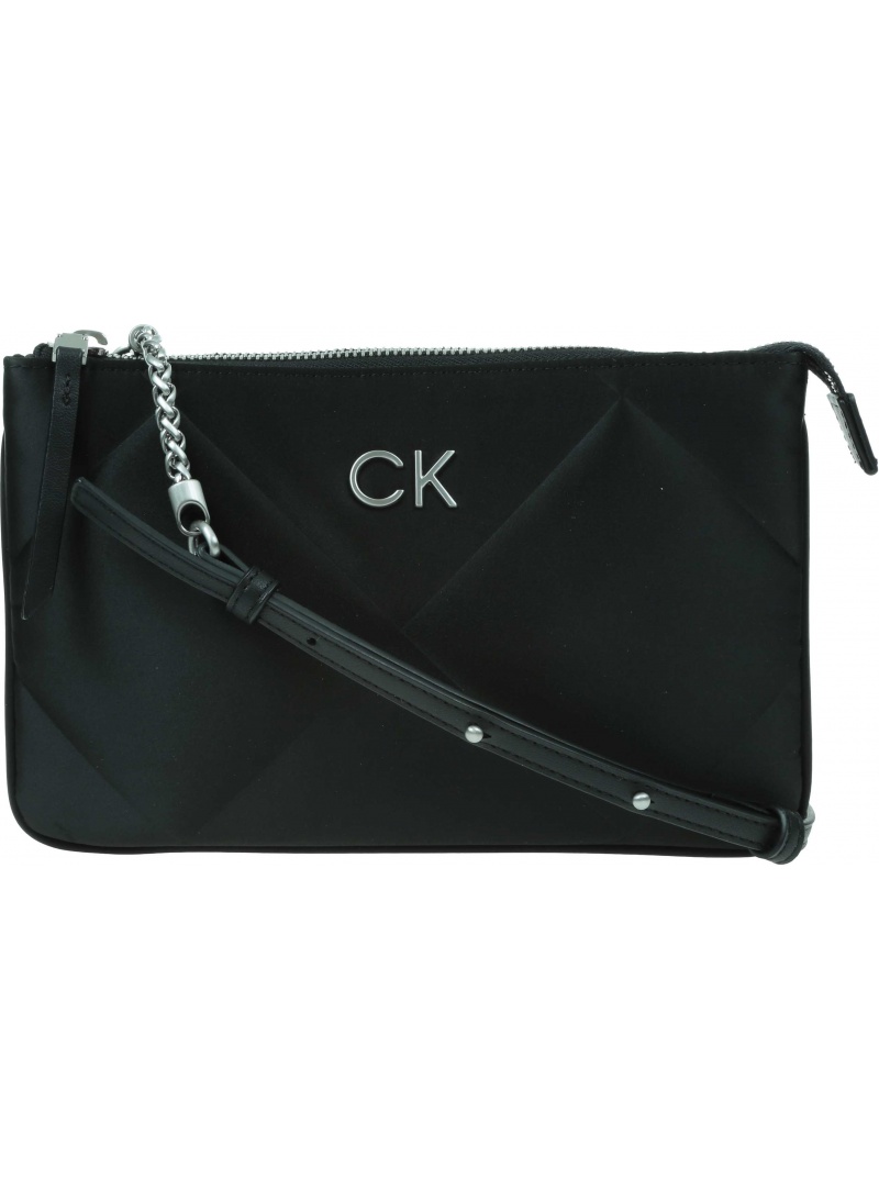 Torebka Satynowa CALVIN KLEIN Re-Lock Quilt Crossbody K60K611299 BAX