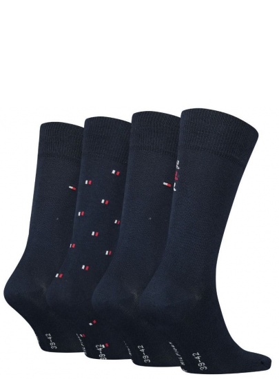 Zestaw Skarpetki Męskie TOMMY HILFIGER 701222193 001 Th Men Sock 4P Tin