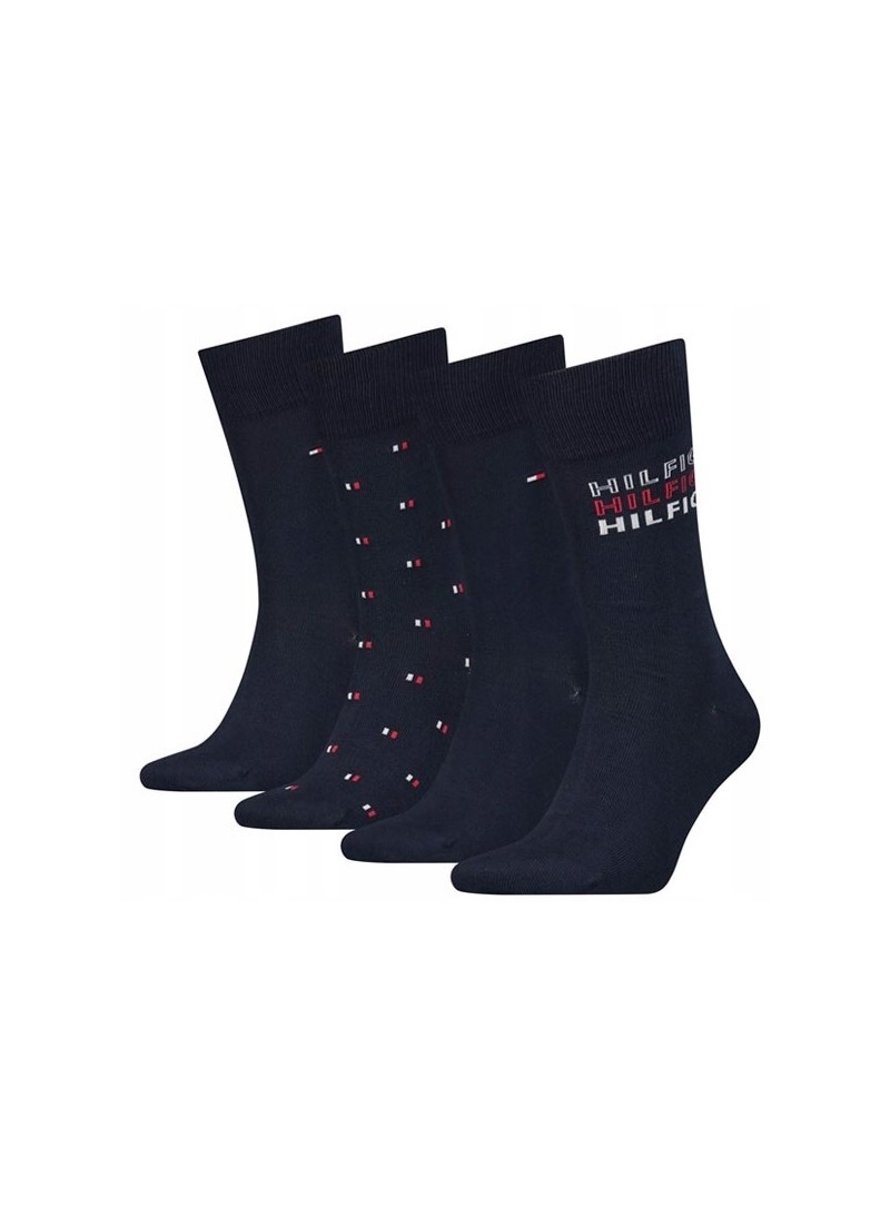 TOMMY HILFIGER 701222193 001 Th Men Sock 4P Tin Giftbox