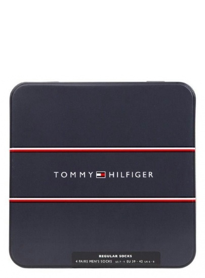 Zestaw Skarpetki Męskie TOMMY HILFIGER 701222193 002 Th Men Sock 4P Tin