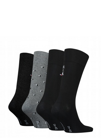 Zestaw Skarpetki Męskie TOMMY HILFIGER 701222193 002 Th Men Sock 4P Tin