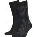 Skarpetki Męskie TOMMY HILFIGER 100001496 020 Th Men Small Stripe Sock 2P