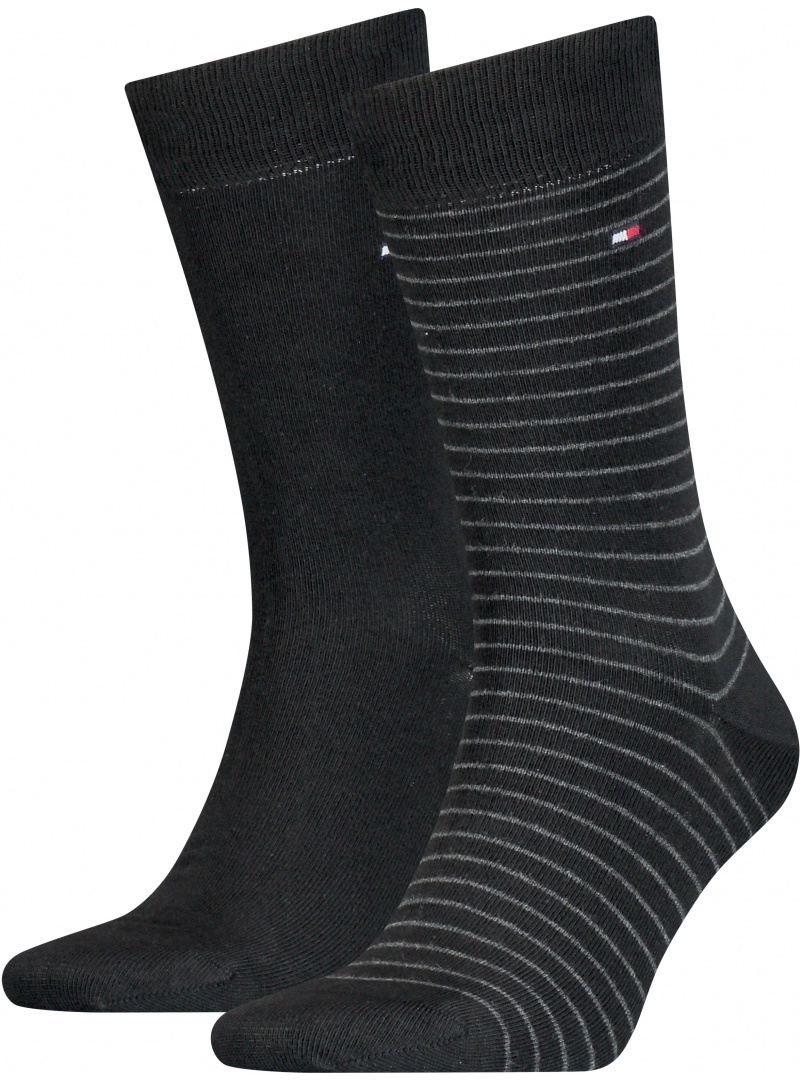 Skarpetki Męskie TOMMY HILFIGER 100001496 020 Th Men Small Stripe Sock 2P