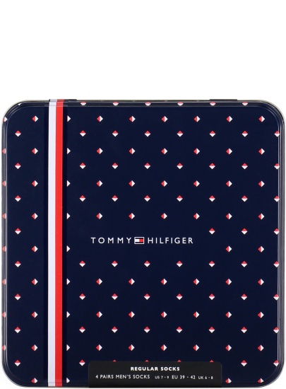 Skarpetki Męskie TOMMY HILFIGER 701218308 001 TH Men Sock 4P Tin Giftbox