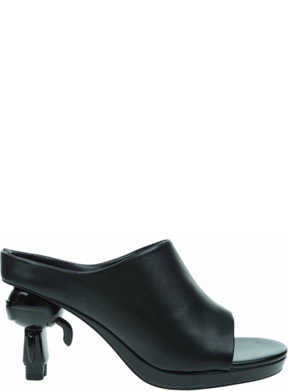 Klapki na Obcasie KARL LAGERFELD Ikon Heel KL39004 000