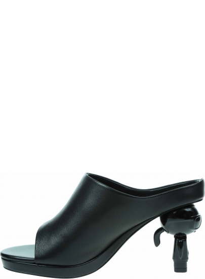 Klapki na Obcasie KARL LAGERFELD Ikon Heel KL39004 000