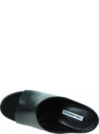 Klapki na Obcasie KARL LAGERFELD Ikon Heel KL39004 000