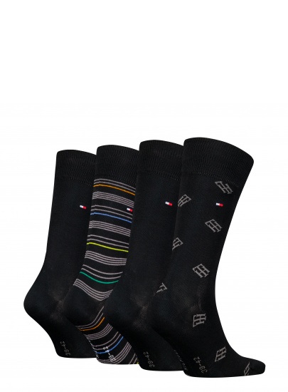 Zestaw Skarpetki Męskie TOMMY HILFIGER 701227298 002 Th Men Sock 4P