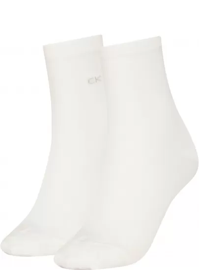 Skarpety Damskie CALVIN KLEIN 701227462 001 CK Women Short Sock 2P Mesh