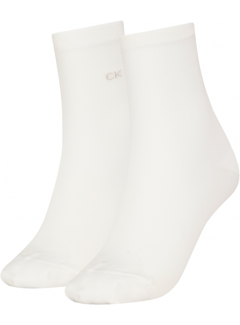 Skarpety Damskie CALVIN KLEIN 701227462 001 CK Women Short Sock 2P Mesh