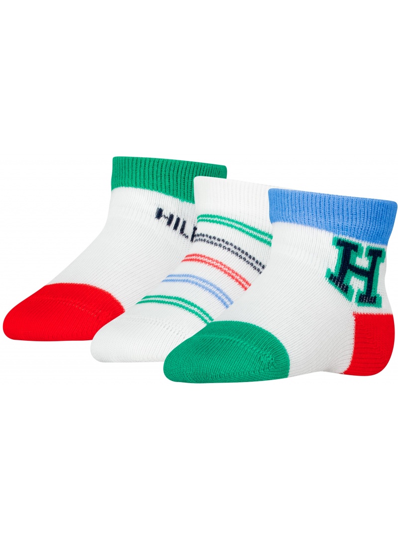 Skarpetki Niemowlęce TOMMY HILFIGER Th Baby Sock 3P Giftbox 701227328 001